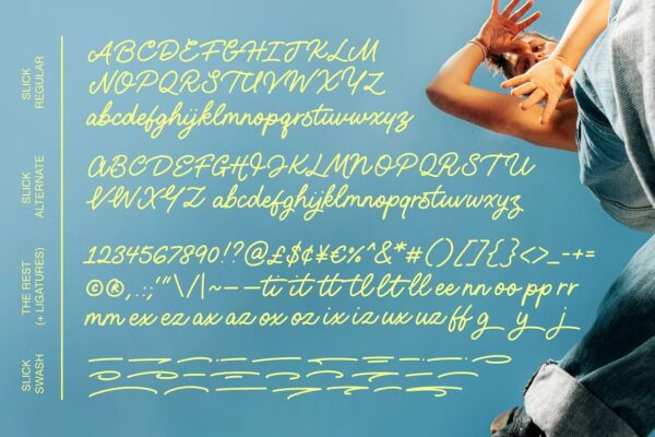 Slick - Script Font - Image 9
