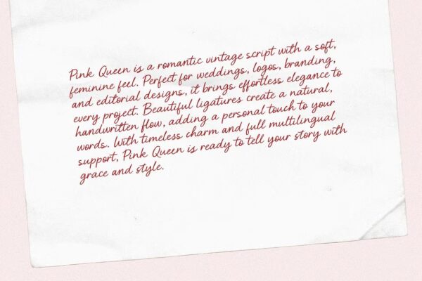 Pink Queen - Script Font - Image 6