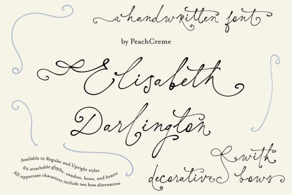 Elisabeth Darlington - Script Font