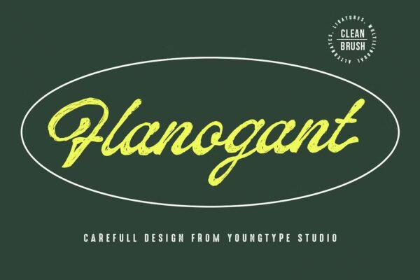 Flanogant - Script Font