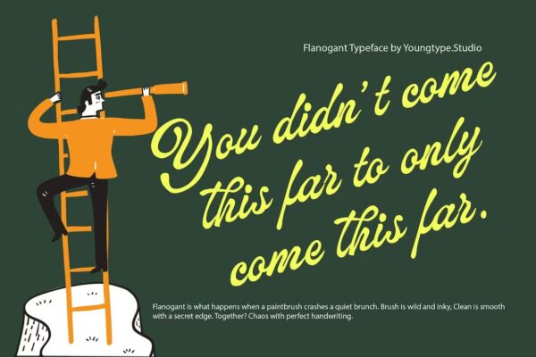 Flanogant - Script Font - Image 5