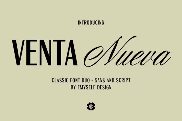 ED Venta Nueva - Script Font