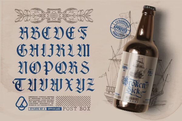 Underdove - Blackletter Font - Image 10