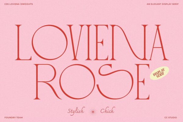 Loviena Rose - Sans Serif Font - Image 2