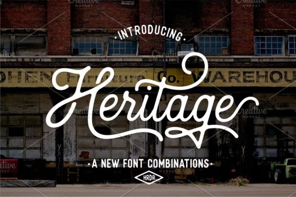 Heritage - Handwritten Font