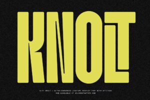 Knolt - Bold Ultra Sans Serif Font