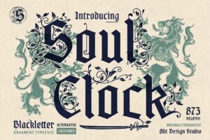 Soul Clock Typeface - Blackletter Font