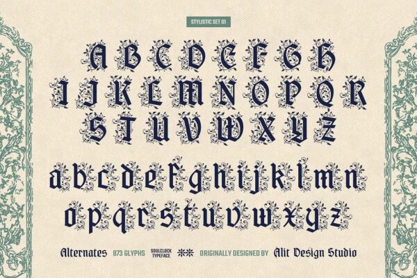 Soul Clock Typeface - Blackletter Font - Image 4