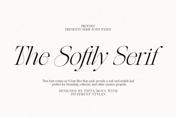 The Softly - Serif Font