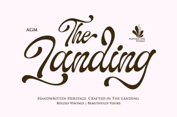 The Landing - Script Font