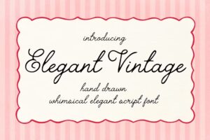 Elegant Vintage - Handwritten Script
