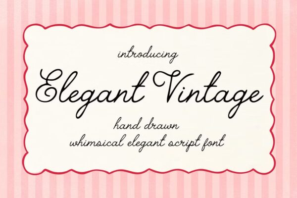 Elegant Vintage - Handwritten Script