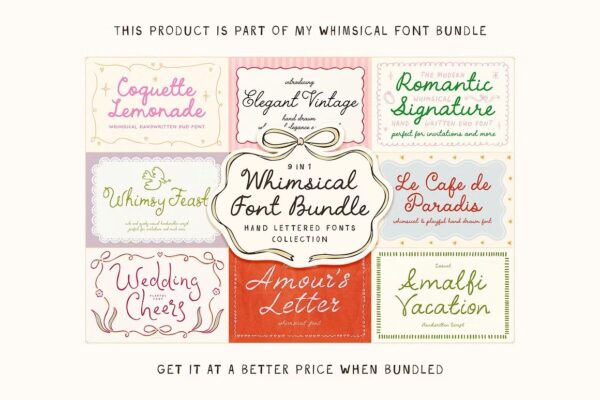Elegant Vintage - Handwritten Script - Image 2
