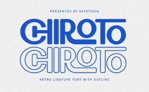 Chiroto - Sans Serif Font
