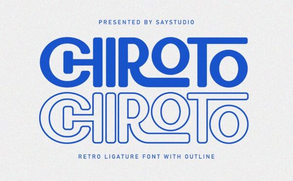 Chiroto - Sans Serif Font