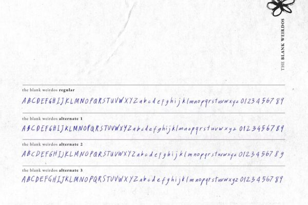 The Blank Weirdos - Handwritten Font - Image 9