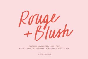 Rouge +Blush - Script Font