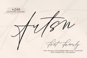 Artsn - Script Pro Font