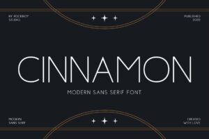 Cinnamon - Sans Serif Font