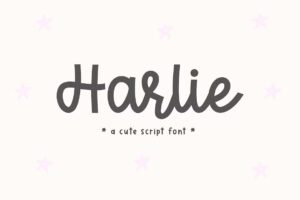 Harlie - Cute Script Font