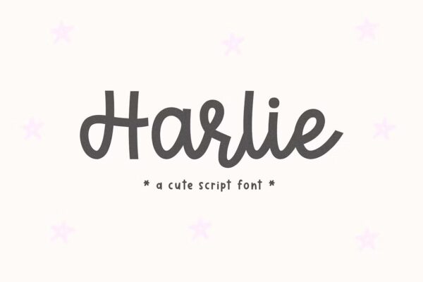 Harlie - Cute Script Font
