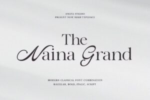 The Naina Grand - Sans Serif Font