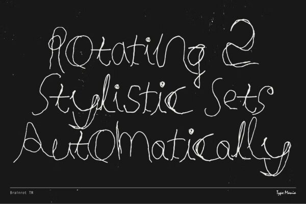 Brainrot TM - Handwritten Font - Image 3
