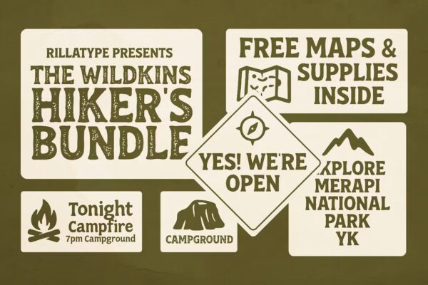 Wildkins Hiker's - Sans Serif Font - Image 3