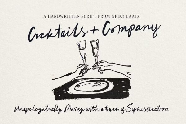 Cocktails and Company - Script Font
