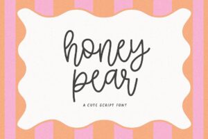 Honey Pear - Cute Script Font