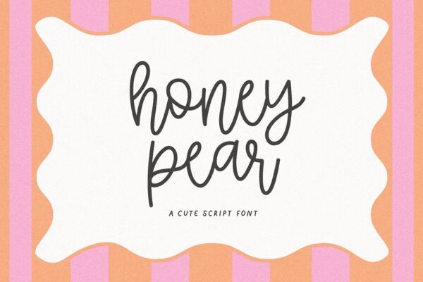 Honey Pear - Cute Script Font