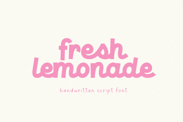 Fresh Lemonade | Script Font