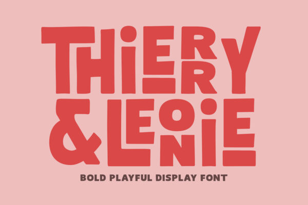 Thierry Leonie - Bold Playful Font