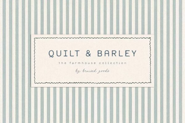 Quilt & Barley - Handwritten Font
